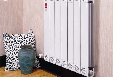 集中供暖铜铝复合星欧娱乐安装效果图展示